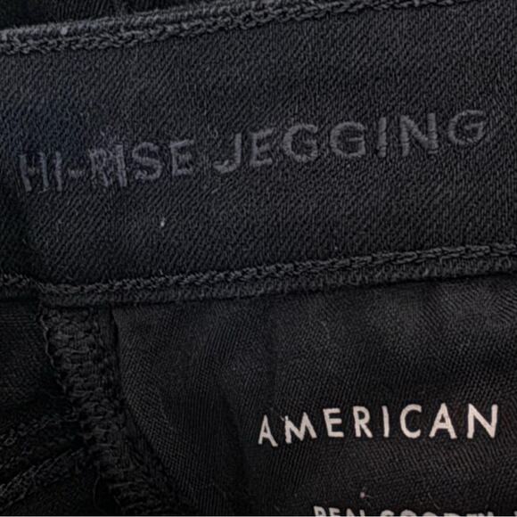 American Eagle black high rise distressed casual jeggings pants size 0 
 b33 - Picture 4 of 10